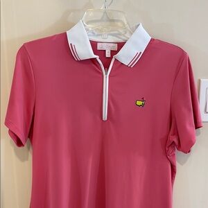 Masters Pink Polo Shirt with White Collar dry fit